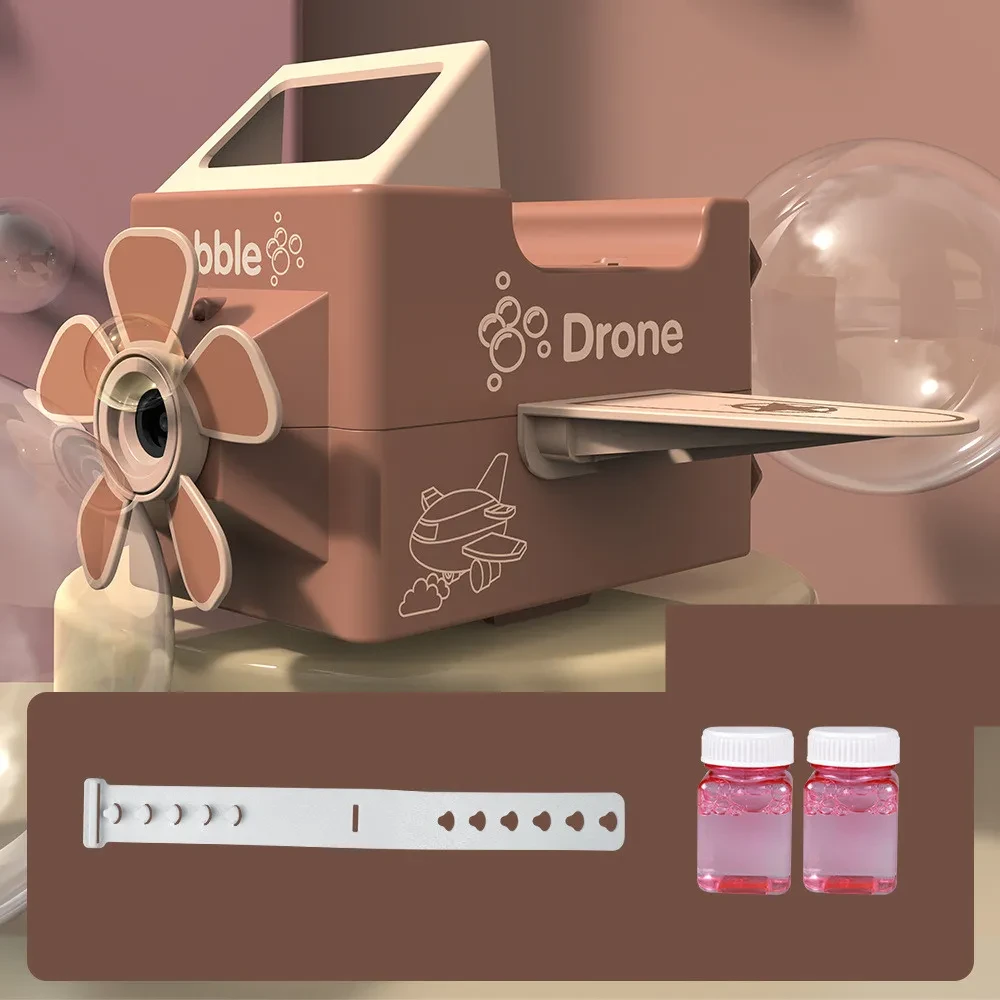 Avión de juguete eléctrico de burbujas para niños