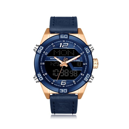 Reloj electrónico LED para hombre, resistente al agua, de cuarzo, con correa