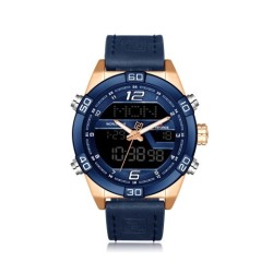 Reloj electrónico LED para hombre, resistente al agua, de cuarzo, con correa