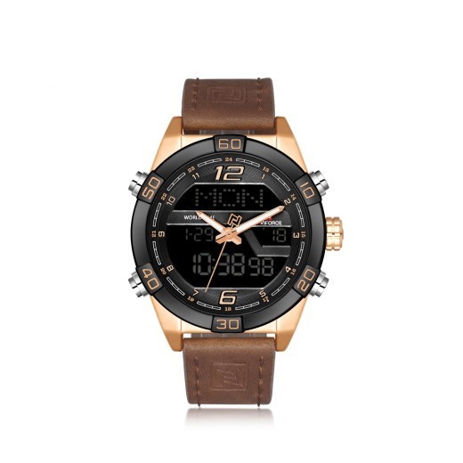 Reloj electrónico LED para hombre, resistente al agua, de cuarzo, con correa