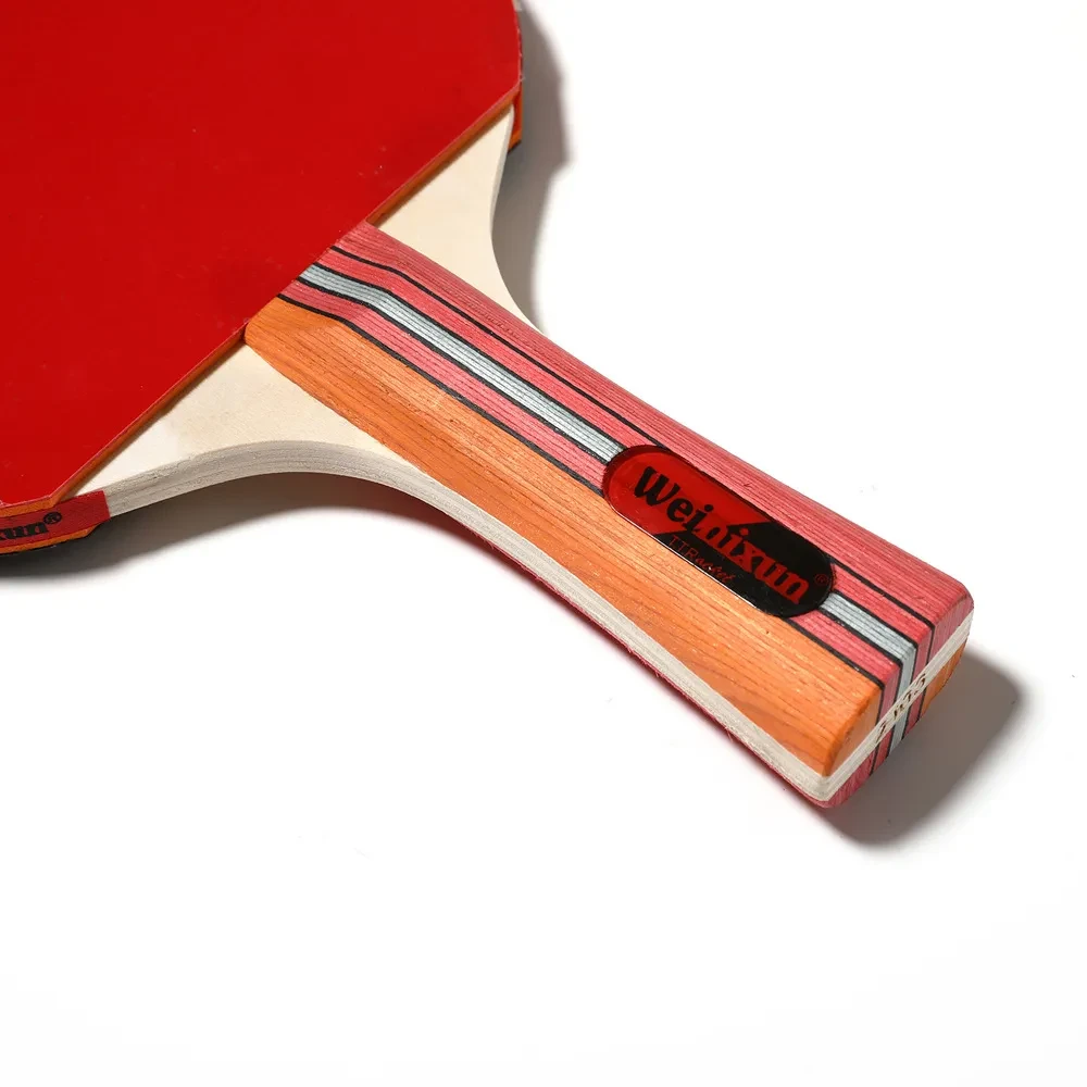 Raqueta de ping pong horizontal de goma con doble reverso