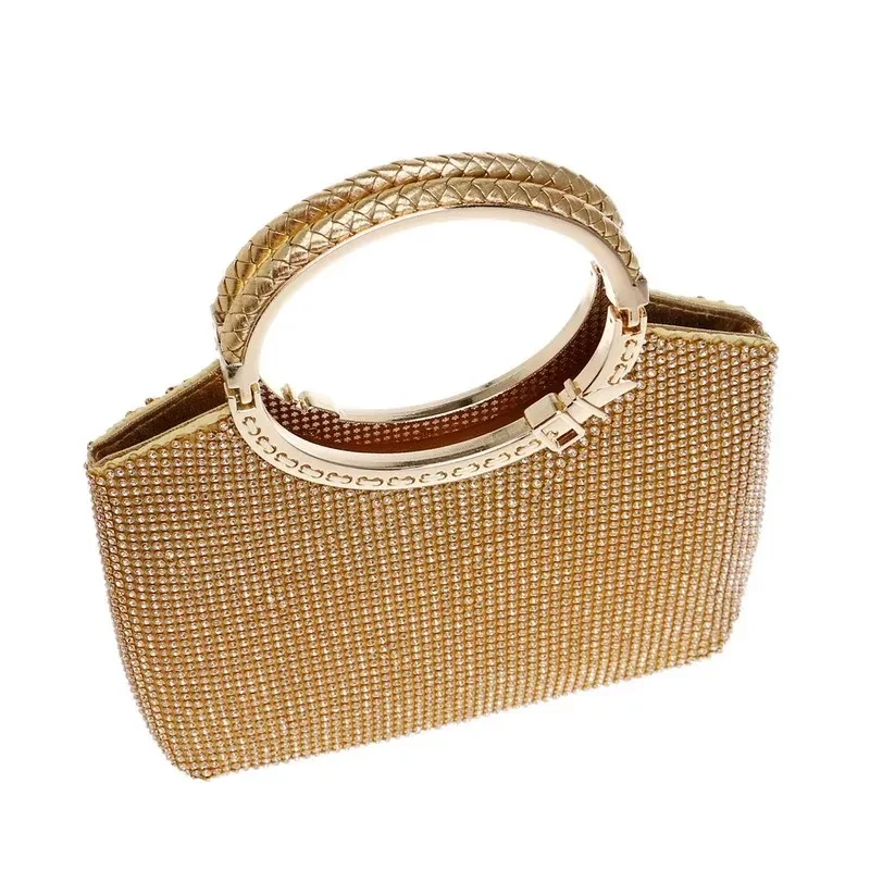 Bolsos de banquete de lujo para damas europeas y americanas, vestidos de noche, bolsos con diamantes de imitación