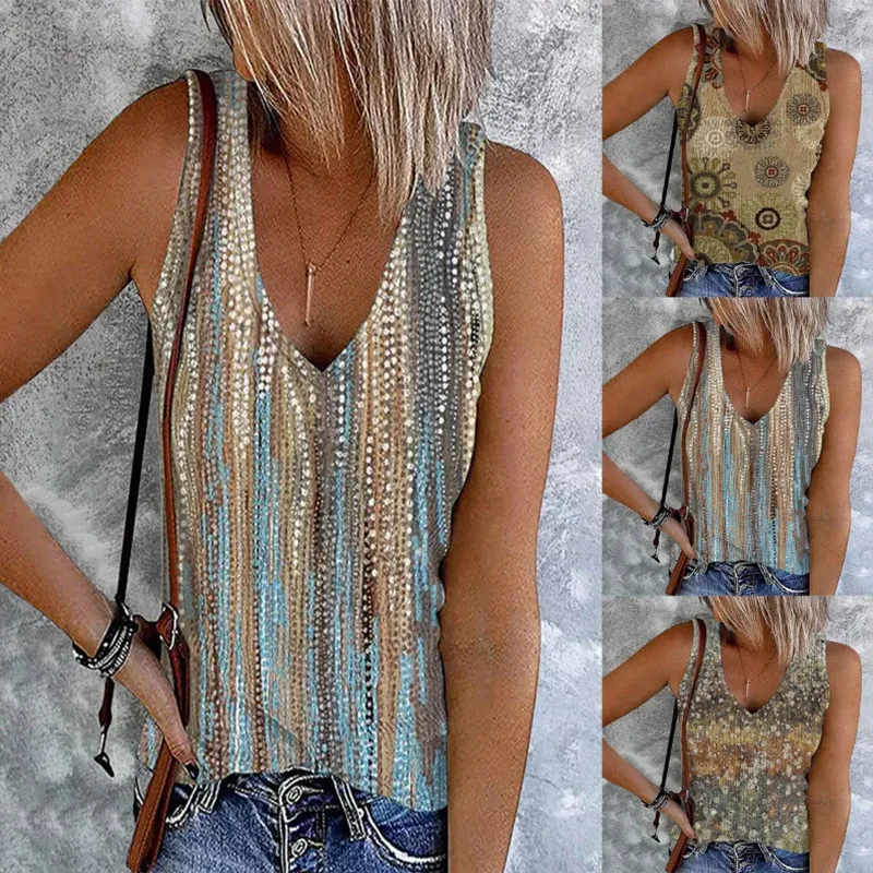 Chaleco de cuello en V sin mangas para mujer de moda