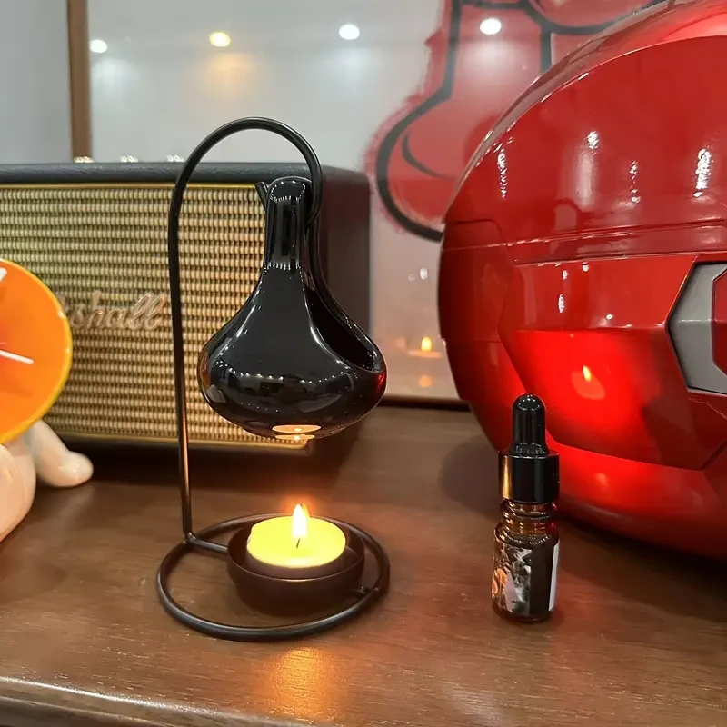 Quemador de incienso colgante, blanco y negro, lámpara de aromaterapia creativa, difusor de aceites esenciales