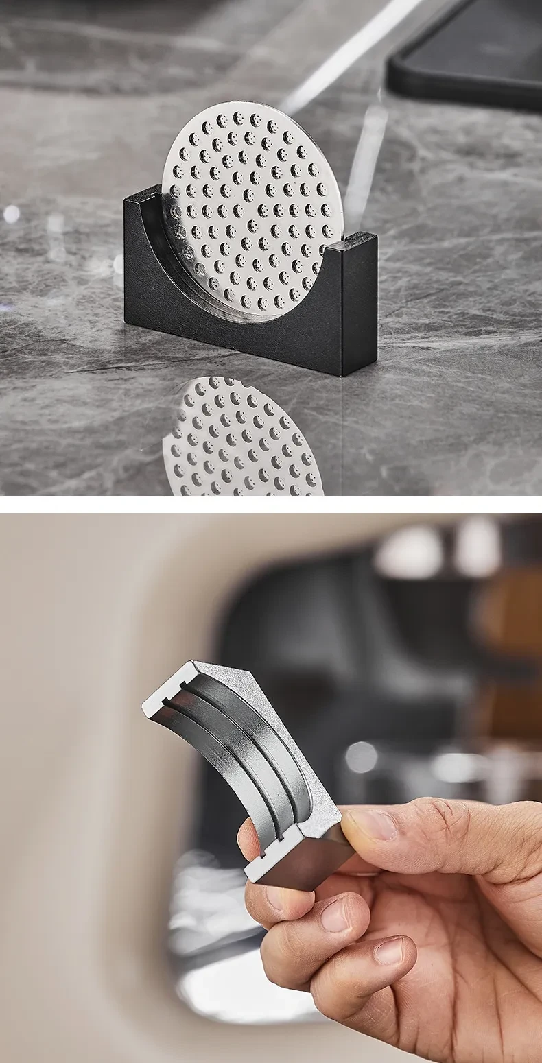 Cafetera italiana, recipiente para polvo, distribución de agua, colador de malla, mango de extracción