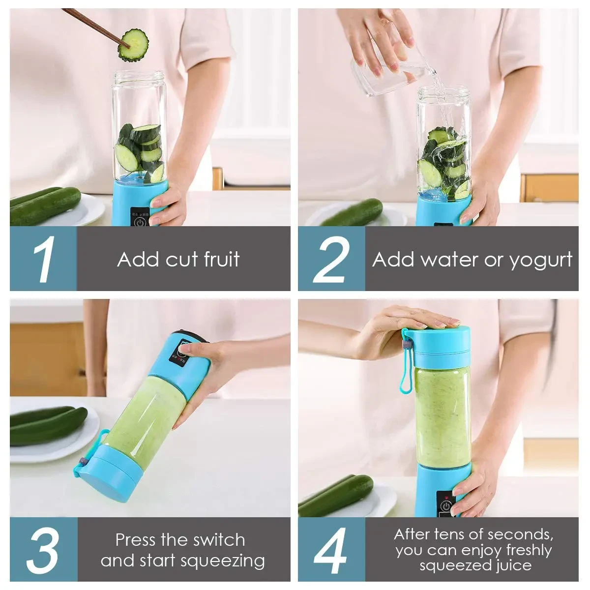 Mini licuadora de jugo de frutas para cocina