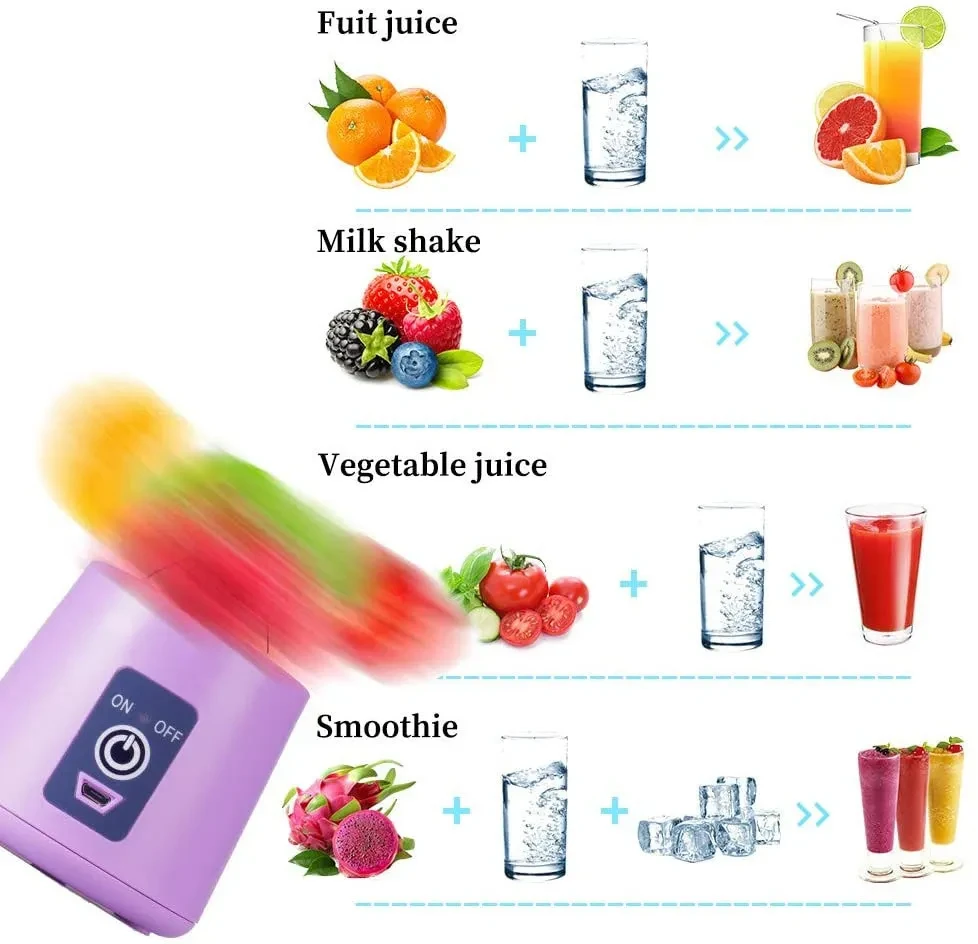 Mini licuadora de jugo de frutas para cocina