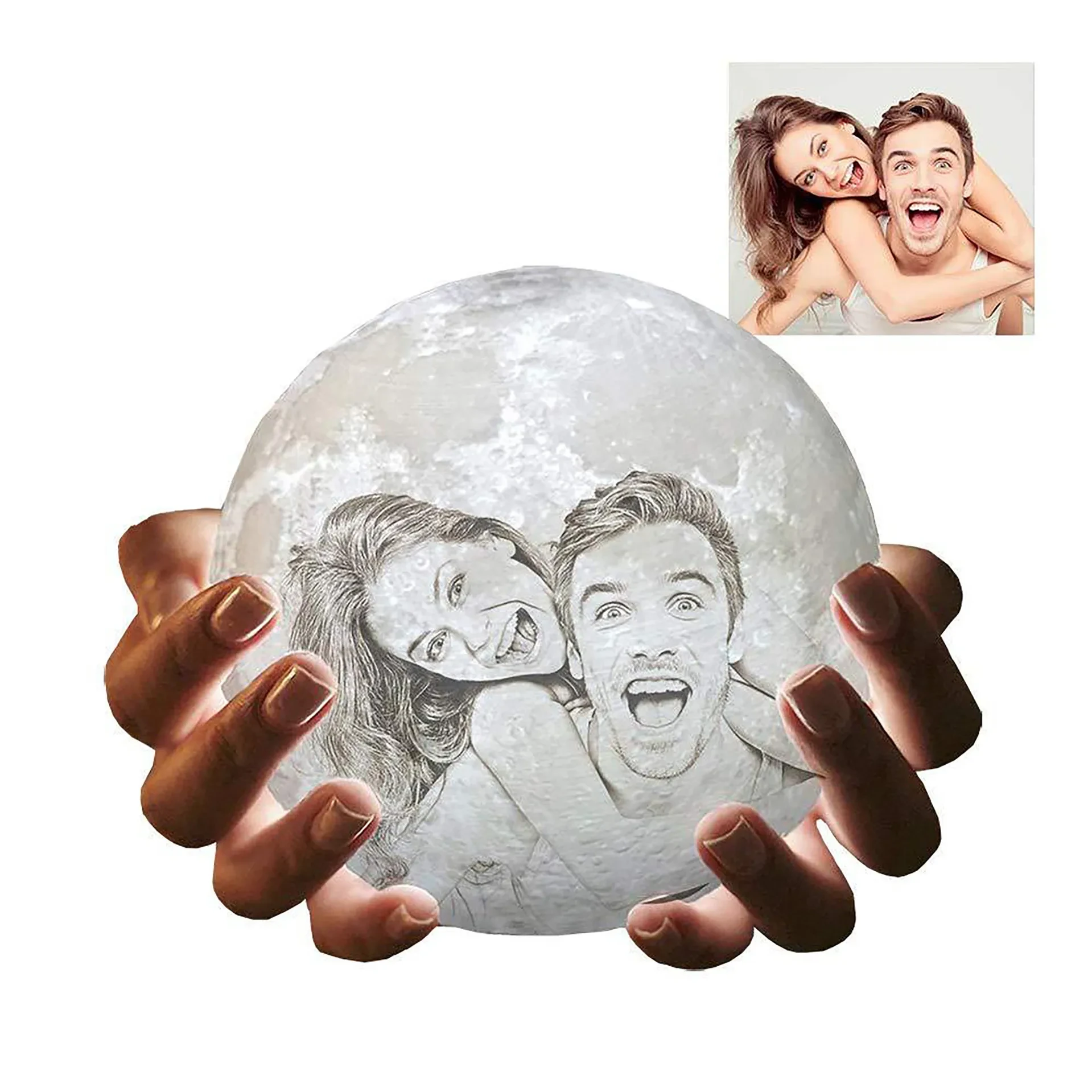 Productos creativos, regalos nuevos y únicos, carga personalizada de atmósfera lunar