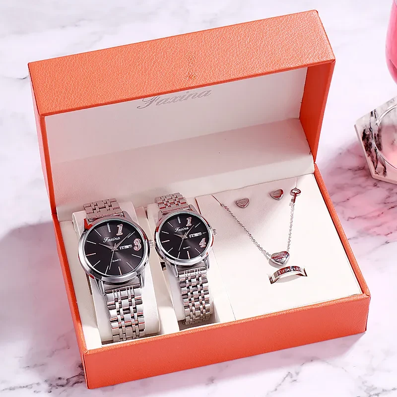 Regalos de relojes de lujo para mujeres: pendientes, anillos, collares y pulseras.