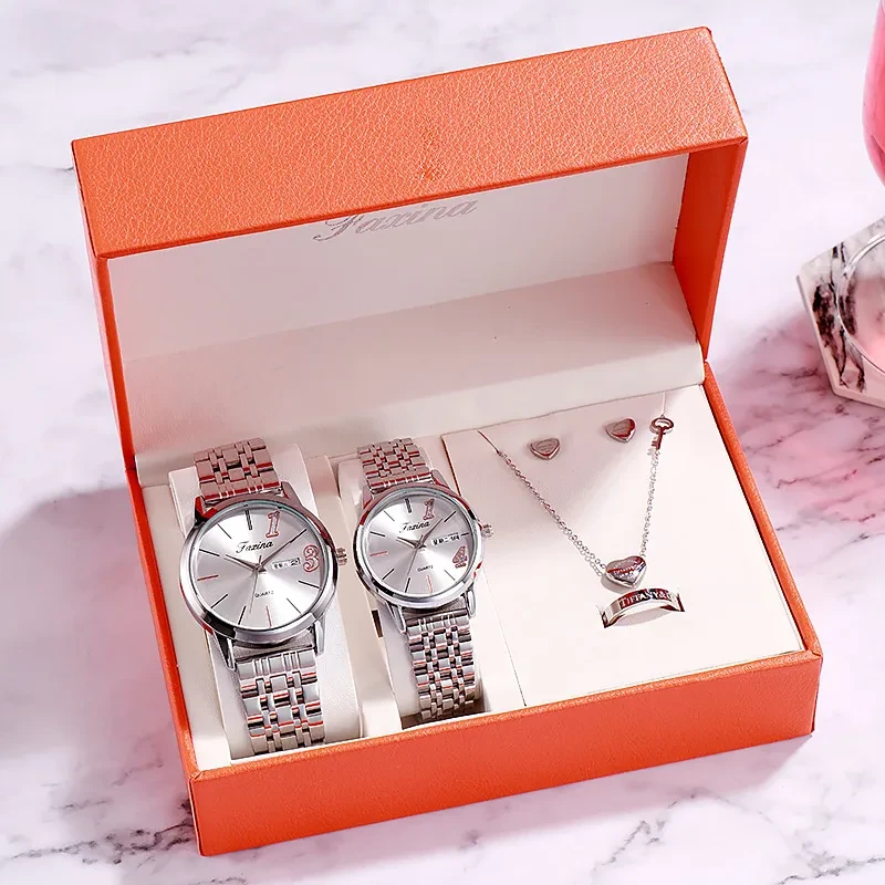 Regalos de relojes de lujo para mujeres: pendientes, anillos, collares y pulseras.