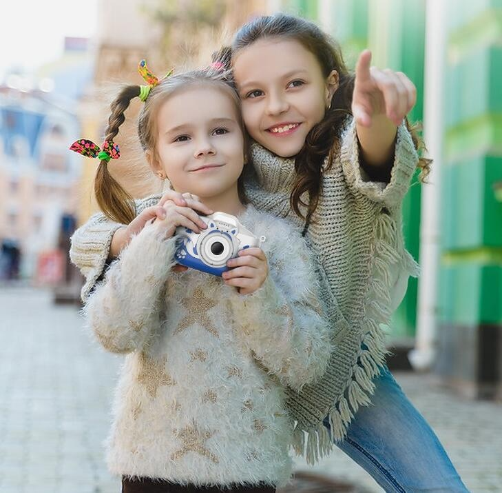 Cámara digital infantil de dibujos animados en alta definición
