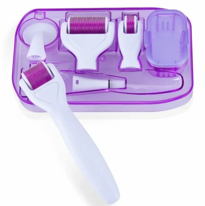 DermaKit - Set de rodillos 6 en 1 para el cuidado facial y de la piel con microagujas