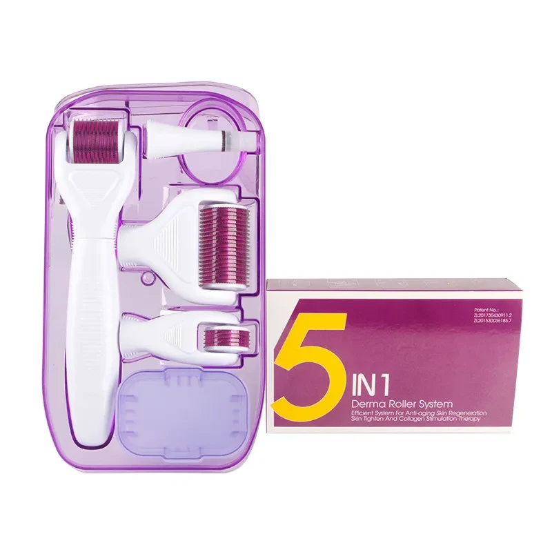 DermaKit - Set de rodillos 6 en 1 para el cuidado facial y de la piel con microagujas