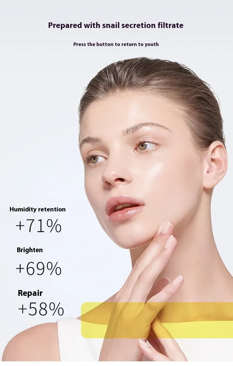 Solución para el cuidado facial con extracto de caracol