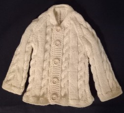 Baby Merino Cardigan | Cream | Multi-size