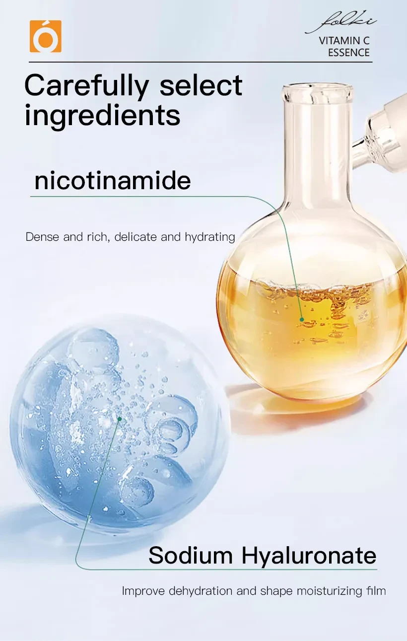 Solución para el cuidado facial con vitamina C