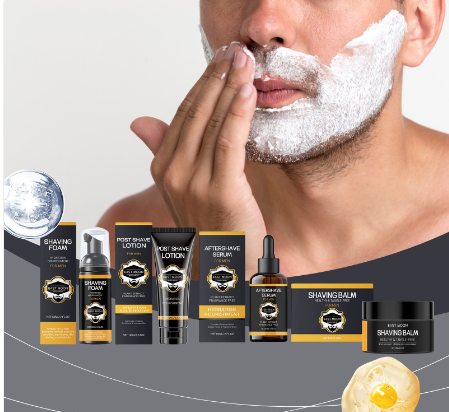 Espuma hidratante para barba de limpieza y cuidado suave para hombres