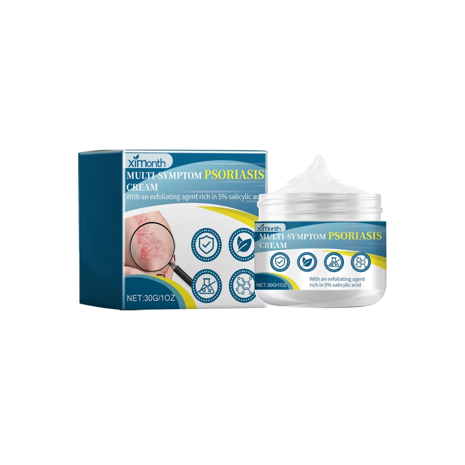 Crema facial multiusos para la psoriasis