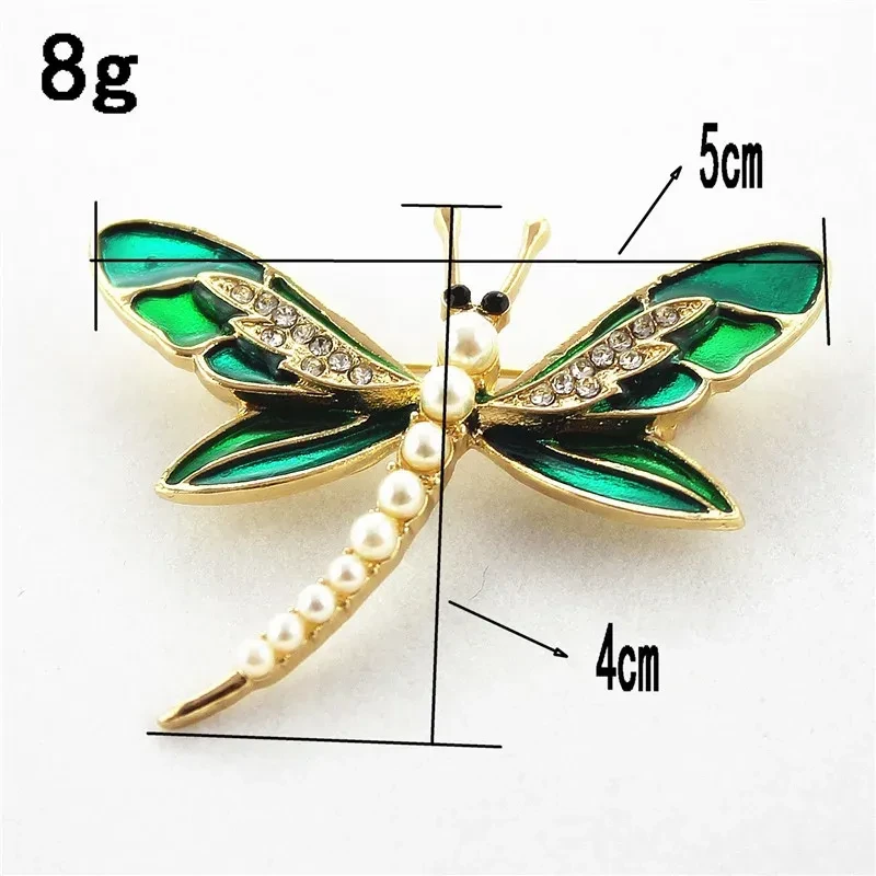 Pin de libélula verde
