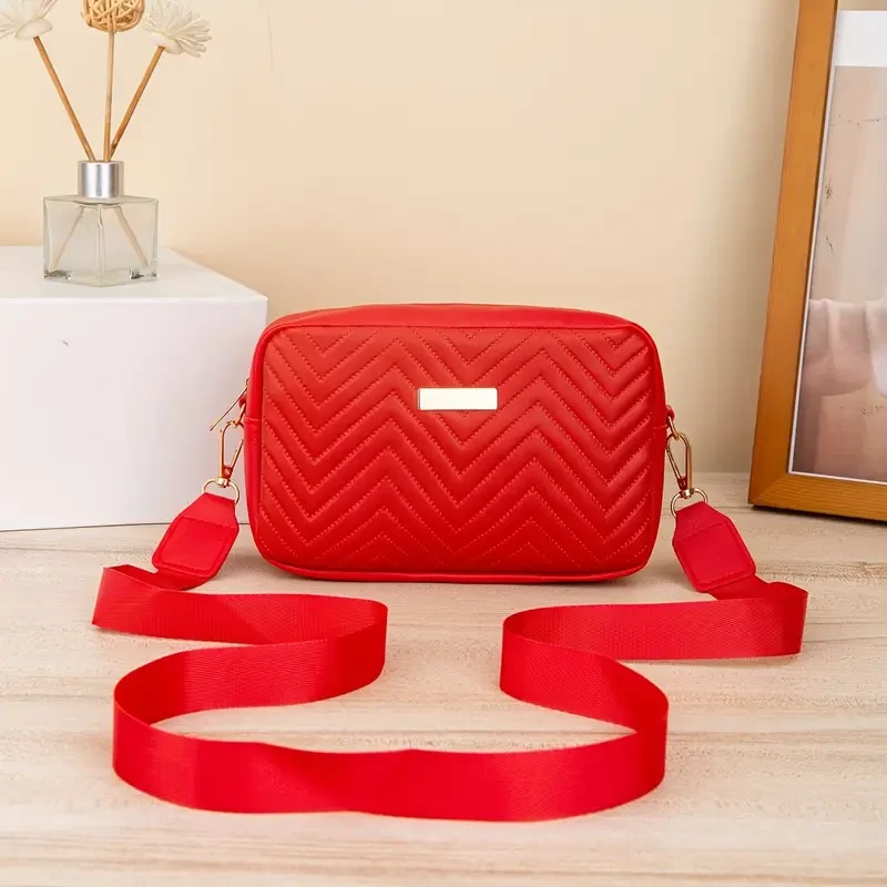 Elegante bolso bandolera acolchado