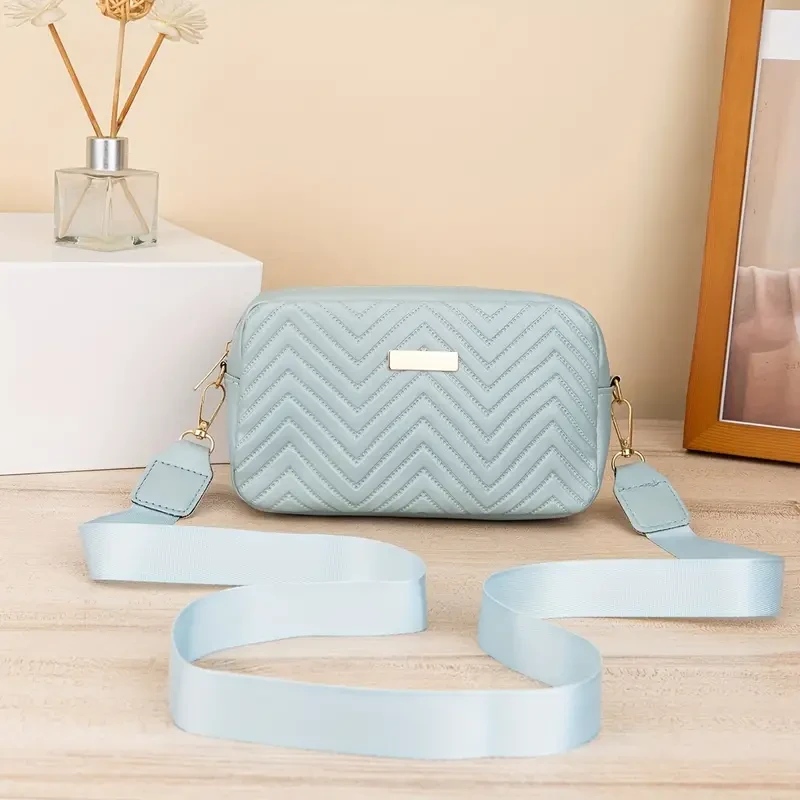 Elegante bolso bandolera acolchado