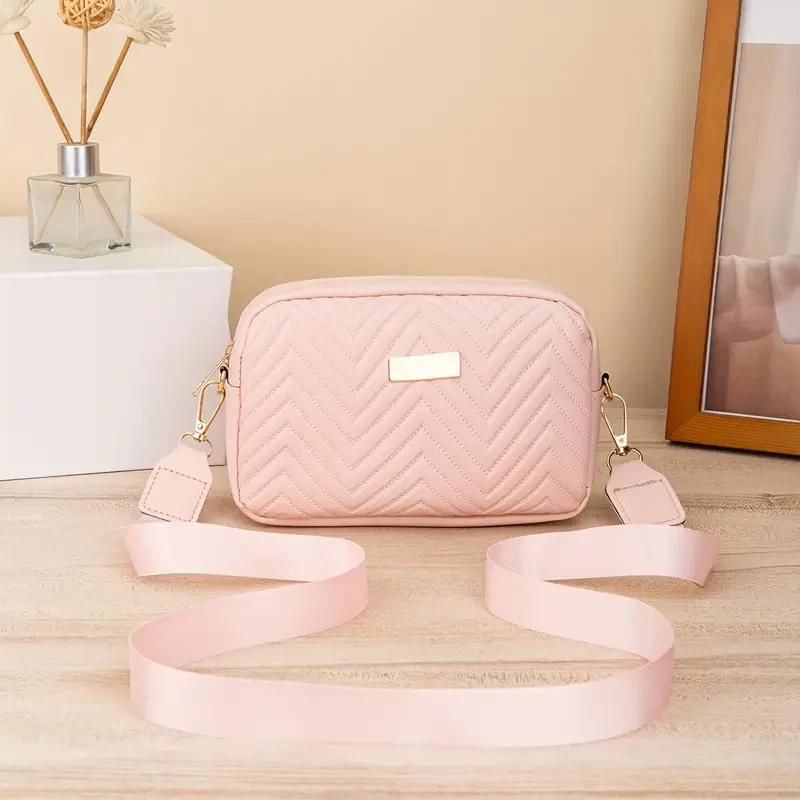 Elegante bolso bandolera acolchado