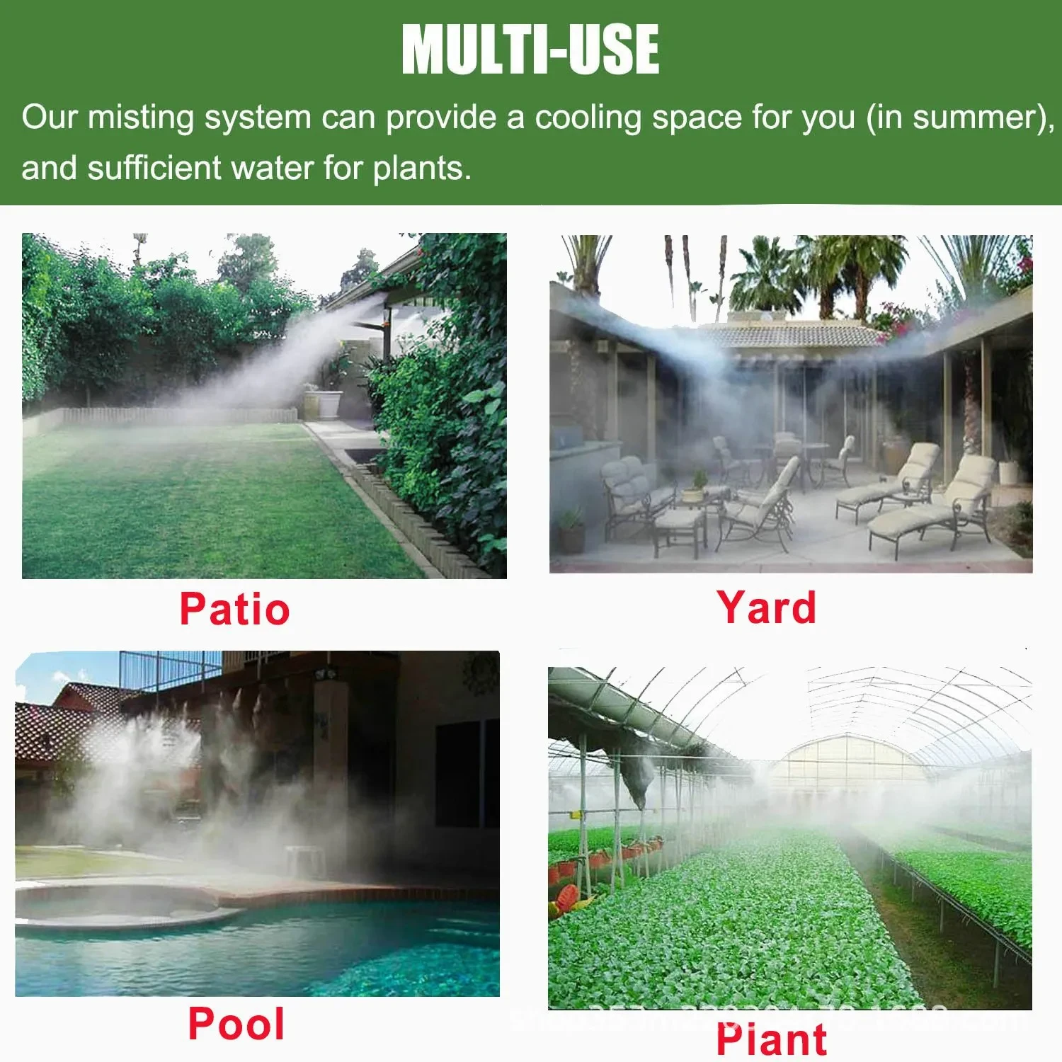 Amazon Amazon Rociador de agua de pulverización fina de 8 metros