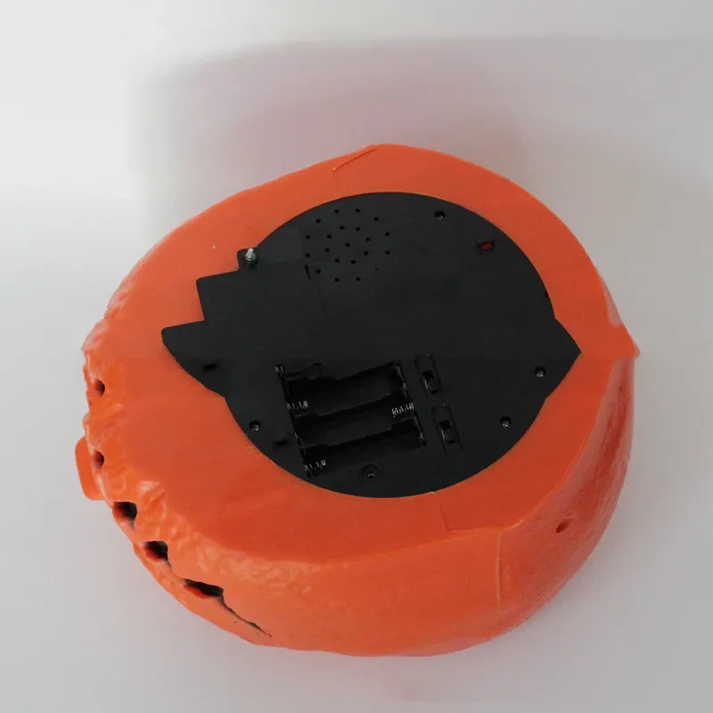 Cuenco de dulces con calabaza parlante eléctrica para disfrazarse de Halloween