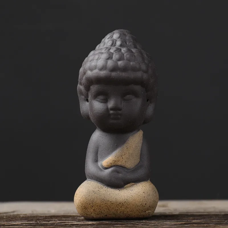 Cuatro pequeñas mascotas de té de los monjes Zesha