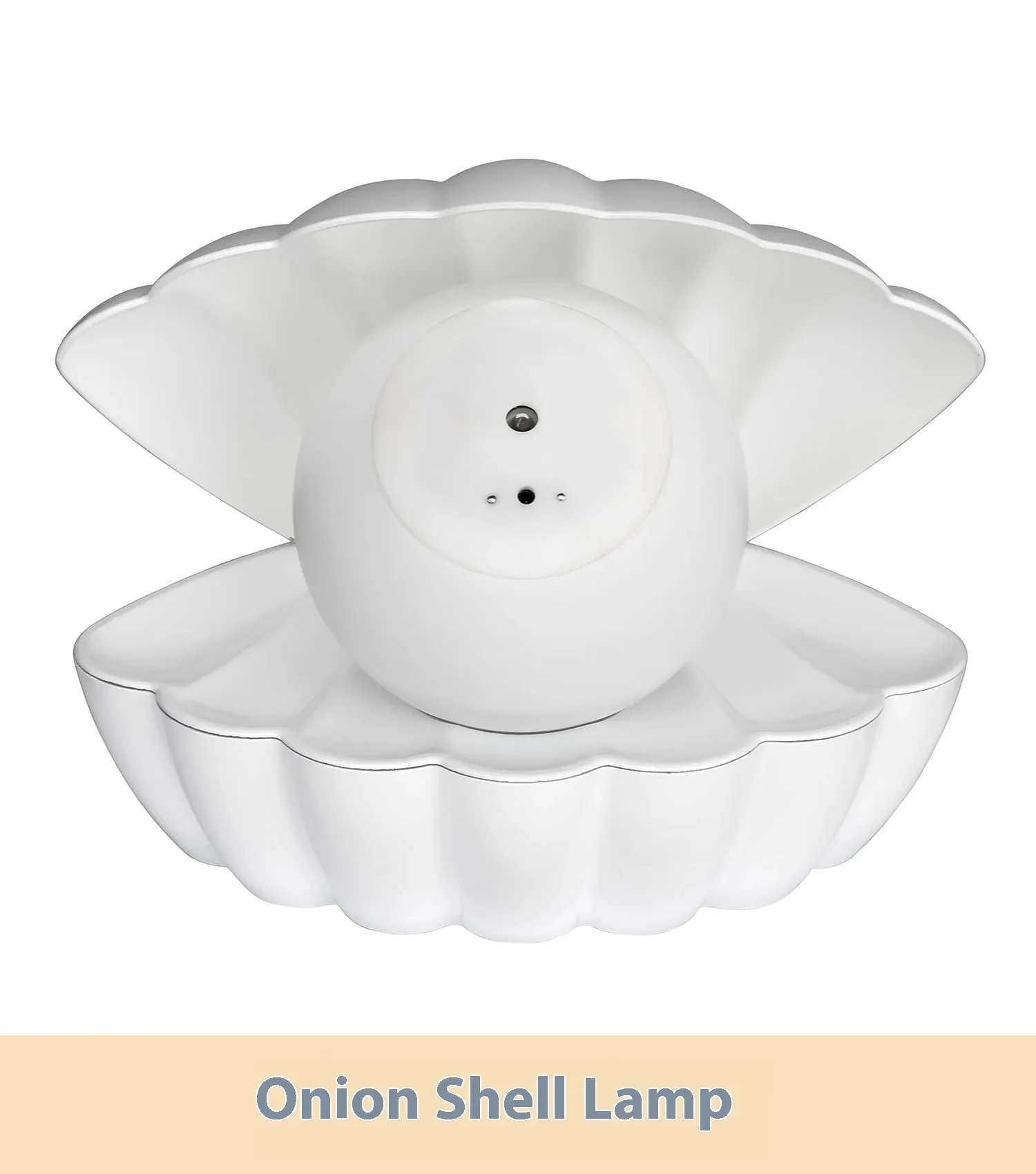 Lámpara de noche pequeña con forma de concha y adornos decorativos de luz ambiental de neón