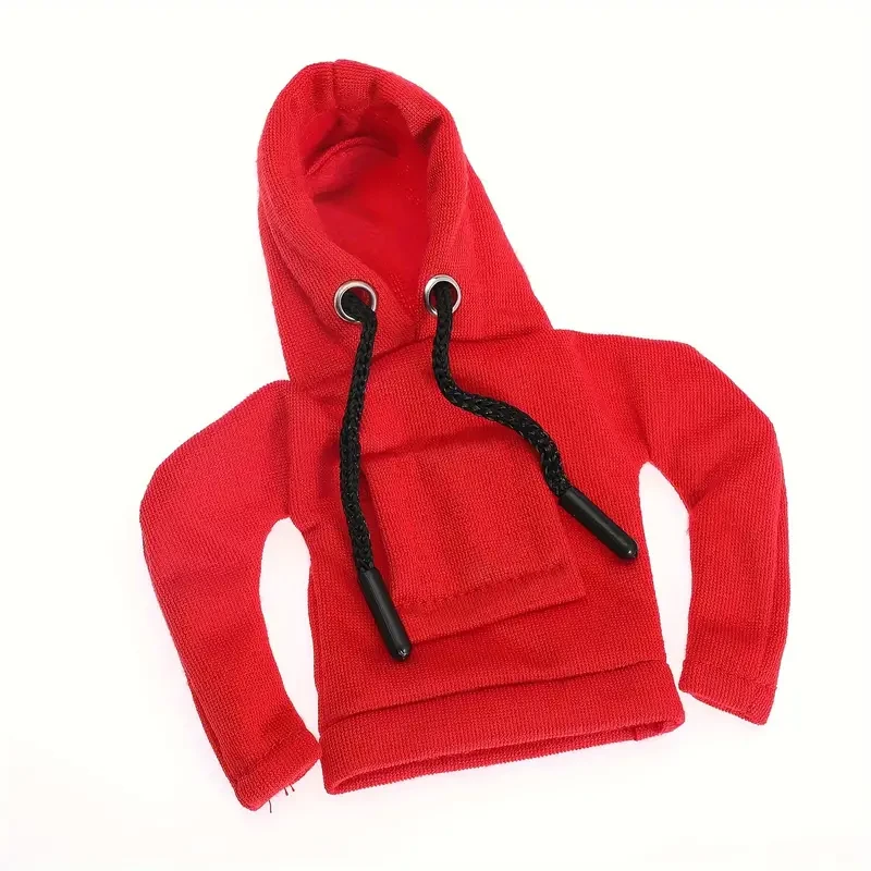Sudadera con capucha universal de gran tamaño para palanca de cambios de coche, mini sudadera con capucha de moda para la perilla de la palanca de cambios del coche, accesorios de decoración interior.