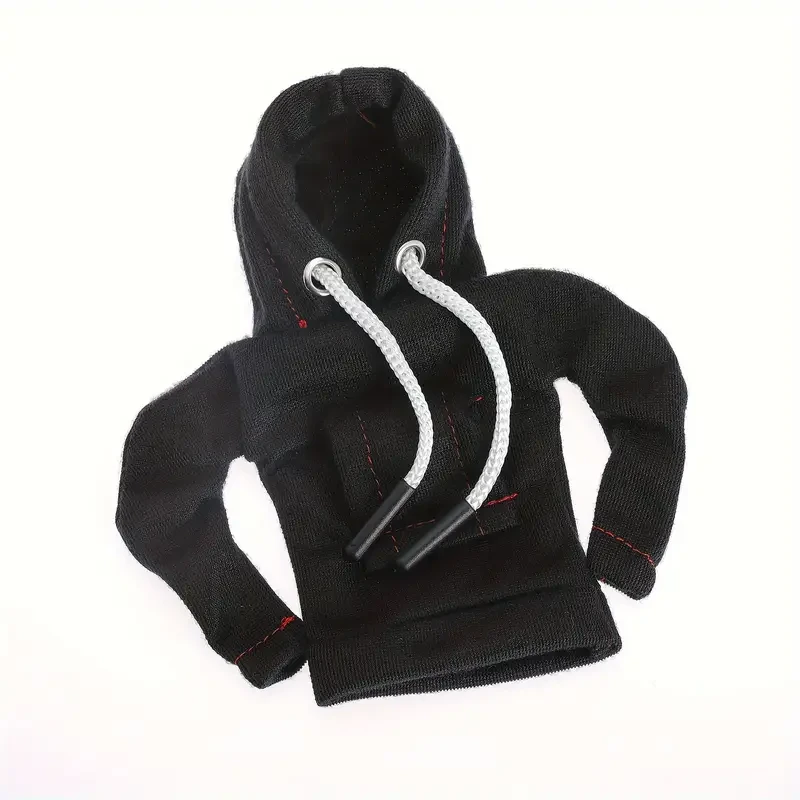 Sudadera con capucha universal de gran tamaño para palanca de cambios de coche, mini sudadera con capucha de moda para la perilla de la palanca de cambios del coche, accesorios de decoración interior.