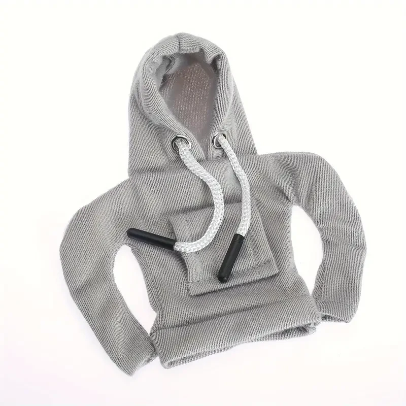 Sudadera con capucha universal de gran tamaño para palanca de cambios de coche, mini sudadera con capucha de moda para la perilla de la palanca de cambios del coche, accesorios de decoración interior.