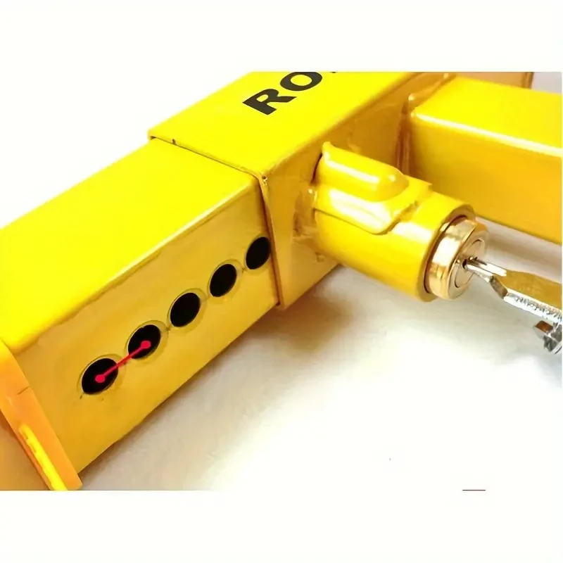 Bloqueo de rueda antirrobo con abrazadera ajustable para maletero, remolque, coche, camión, barco, ATV, RV, SUV, coche, carrito de golf, barcos, motocicletas, gran disuasión, brillante