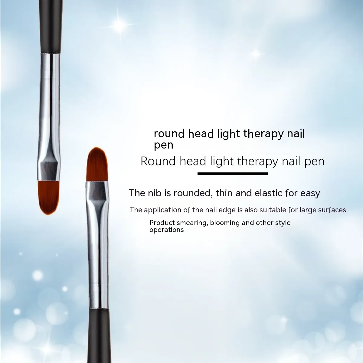 Venta directa de fábrica de cabello de nailon, cabeza redonda, uña única, belleza