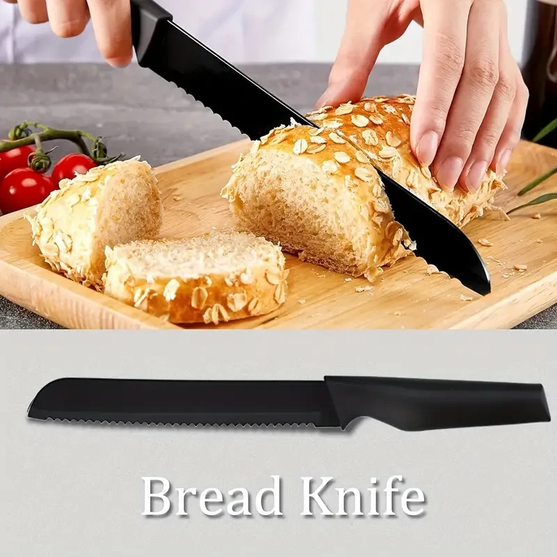 Juego de cuchillos de cocina de 14 piezas con bloque autoafilable