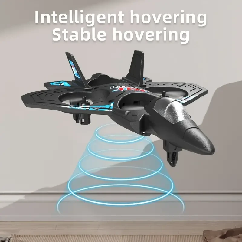 Dron recargable con retención de altura y control remoto