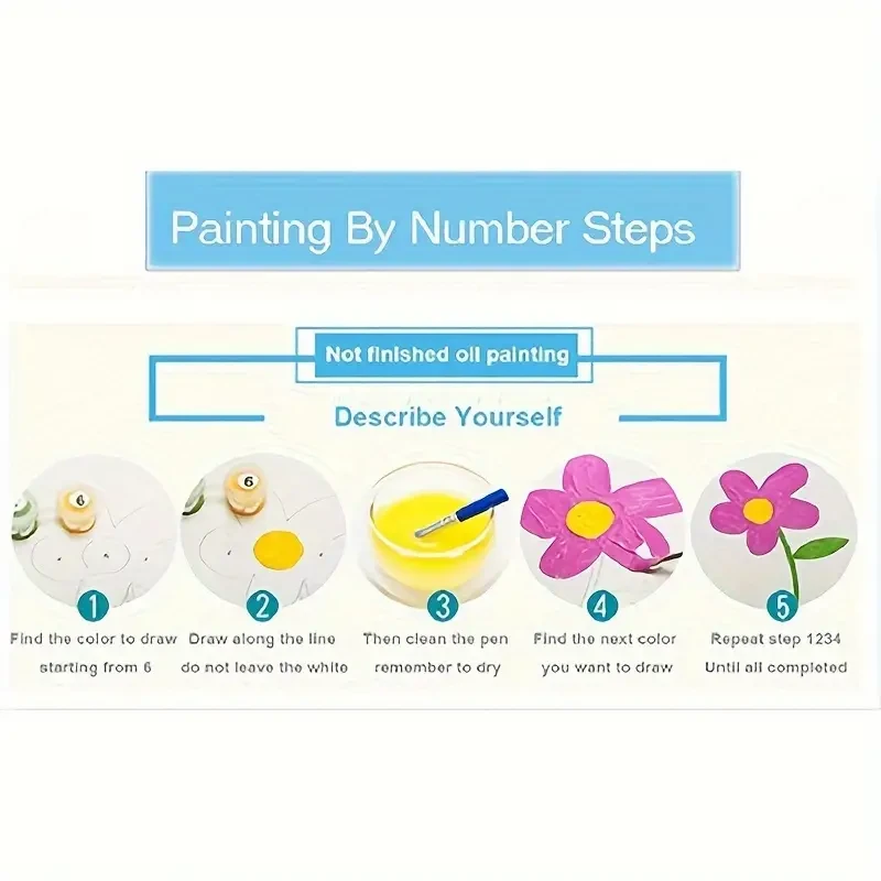 Kit de pintura por números "Atardecer en el mar" con marco de madera