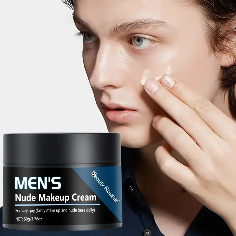 Crema de maquillaje nude para hombre Beauty Rouser, hidratante y con control de grasa (50 g)