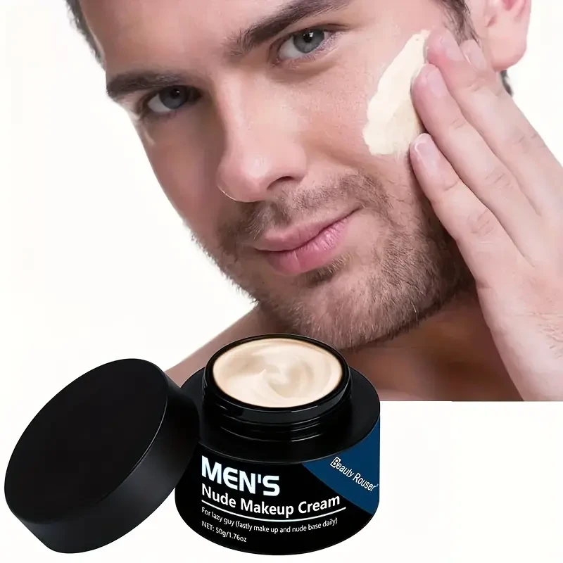 Crema de maquillaje nude para hombre Beauty Rouser, hidratante y con control de grasa (50 g)