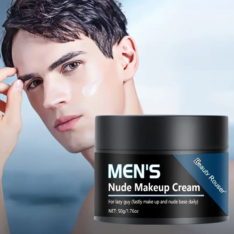 Crema de maquillaje nude para hombre Beauty Rouser, hidratante y con control de grasa (50 g)
