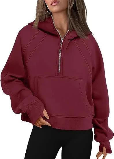 Sudaderas con capucha y cremallera, sudaderas con bolsillo, camisetas deportivas holgadas, suéteres de manga larga, conjuntos de invierno y otoño, ropa para mujer
