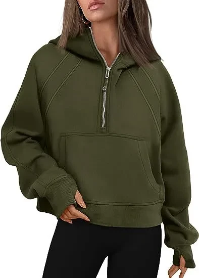 Sudaderas con capucha y cremallera, sudaderas con bolsillo, camisetas deportivas holgadas, suéteres de manga larga, conjuntos de invierno y otoño, ropa para mujer