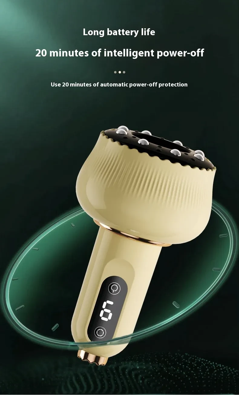 Cepillo de masaje meridiano doméstico con herramientas de raspado Gua Sha con carga eléctrica