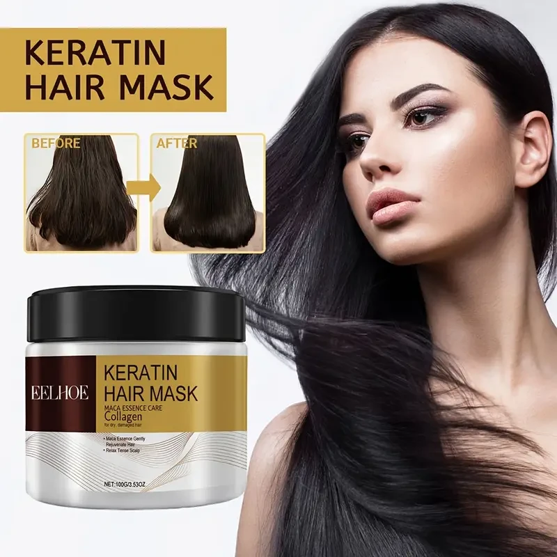 Mascarilla capilar reparadora e hidratante: nutre y repara profundamente el cabello dañado, previene la sequedad, las puntas abiertas y los enredos.