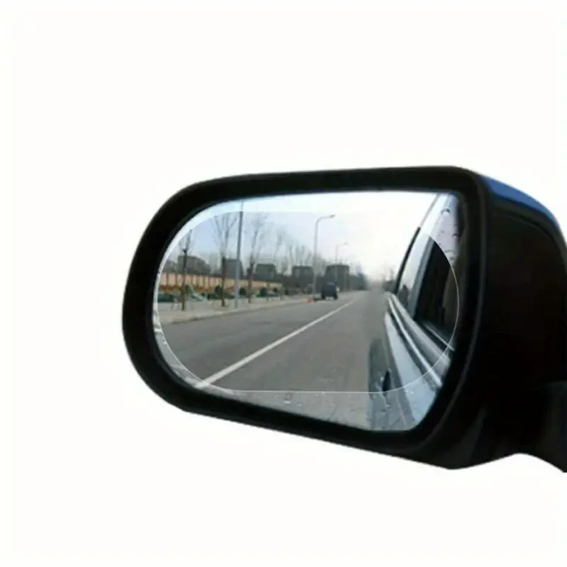Película protectora a prueba de lluvia para espejos laterales de coche (paquete de 2) - Adhesivo antivaho transparente para espejos laterales para una conducción segura - Fácil instalación, no necesita electricidad ni pilas - Perfecto para la preparación