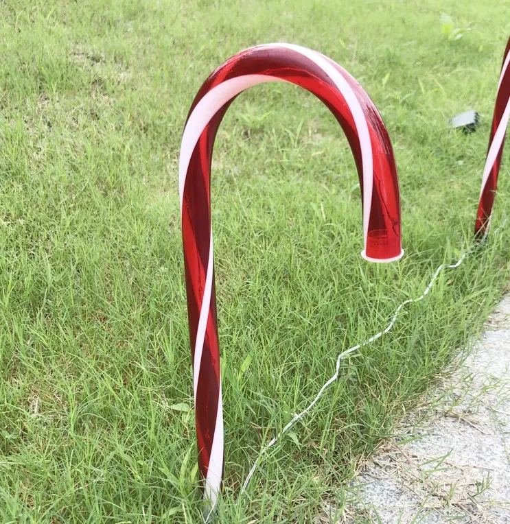Lámpara solar navideña para exteriores con LED y cable de cobre con enchufe de tierra