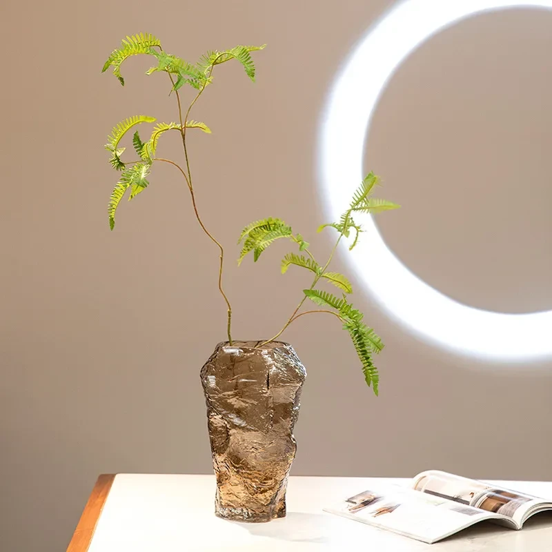 Jarrón de cristal de estilo europeo creativo para decoración del hogar