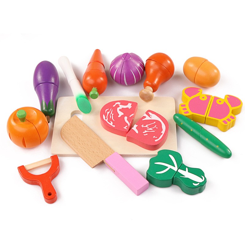 Juguete de cocina magnético de madera para niños, ideal como simulación de cocina a gas.
