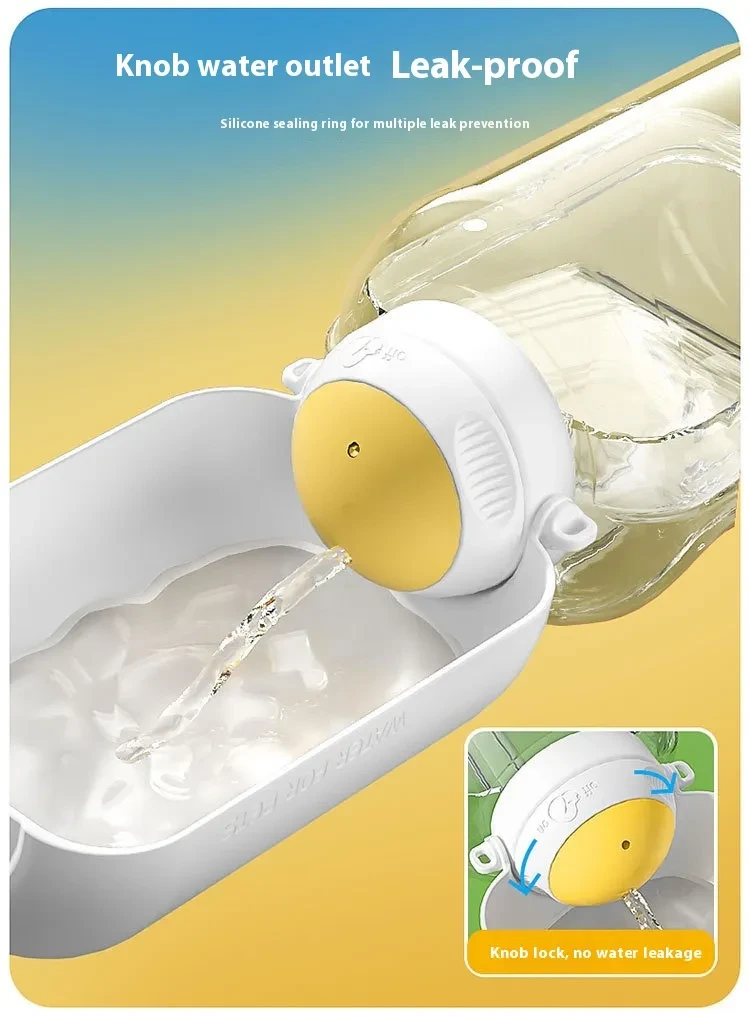 Perro de gran capacidad Mascotas al aire libre Bebiendo